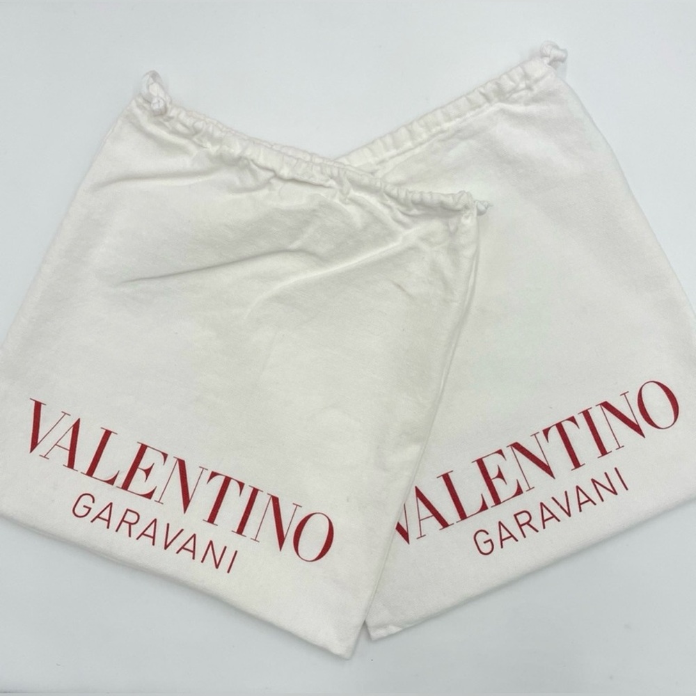 Valentino Garavani Dust Cover Set of 2 Storage Bag Shoe Purse Travel 12”x 15.5”